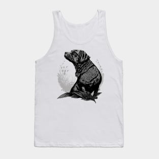 Dog Watercolor Tank Top